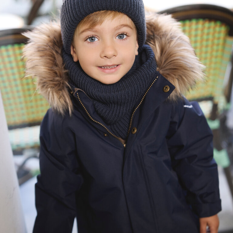 EN FANT EN FANT muts kind Parisian Night (donkerblauw)