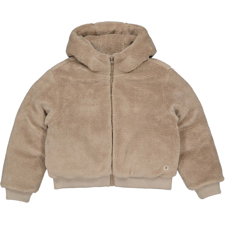 Levv LEVV omkeerbare winterjas meisje Reversible Jacket Dalicia Dark Sand (beige)
