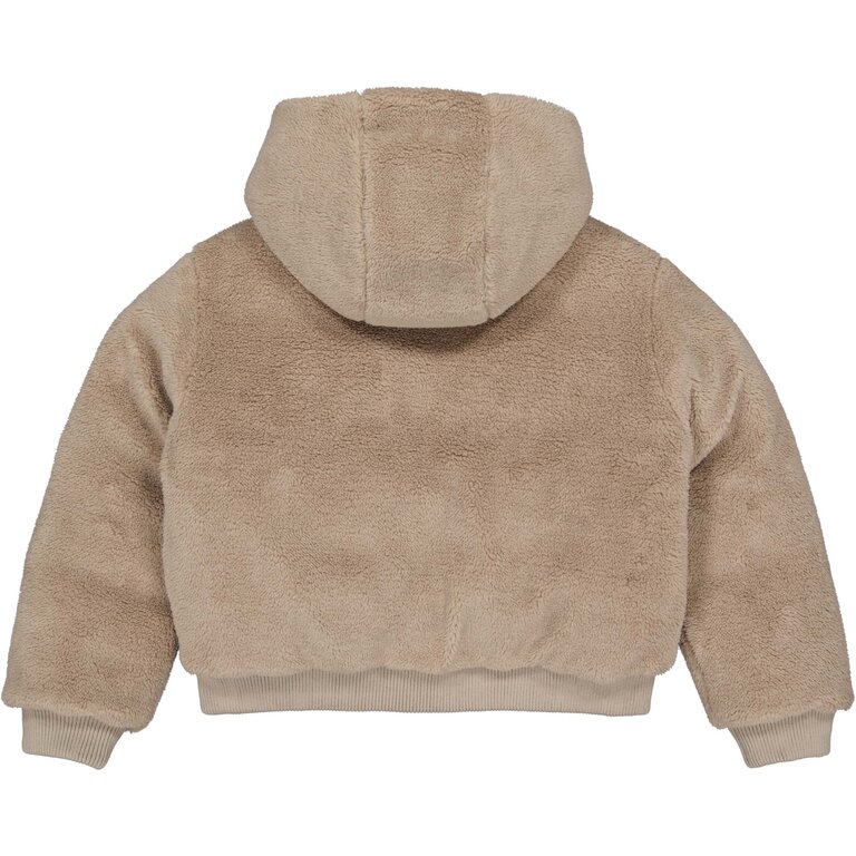 Levv LEVV omkeerbare winterjas meisje Reversible Jacket Dalicia Dark Sand (beige)