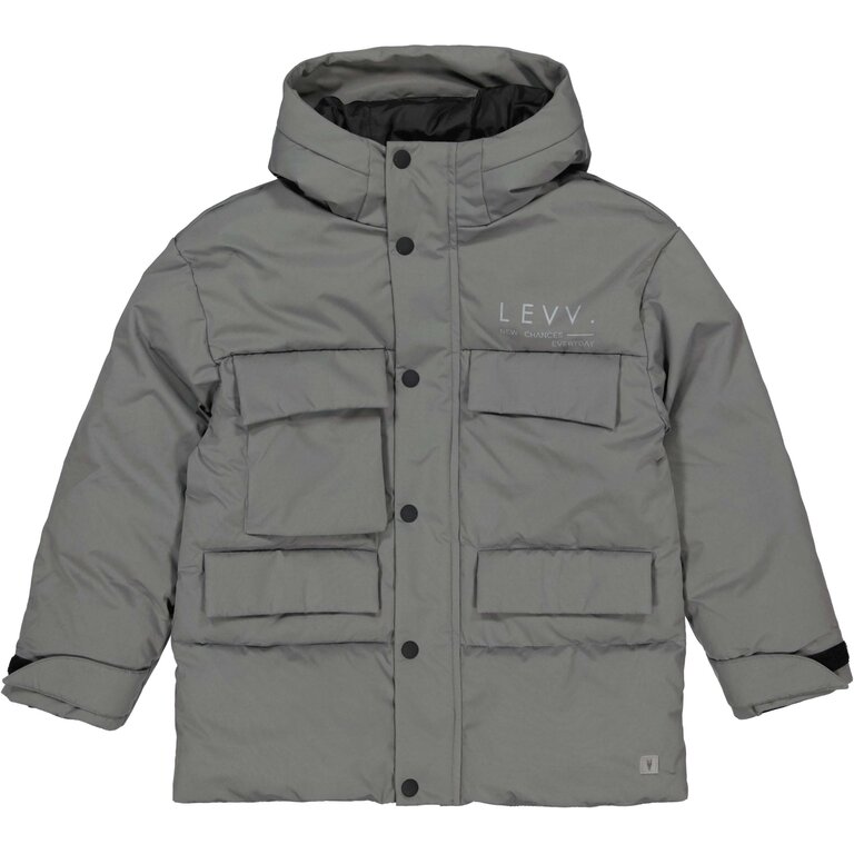 Levv LEVV winterjas jongen Jacket Doug Soft Grey (lichtgrijs)