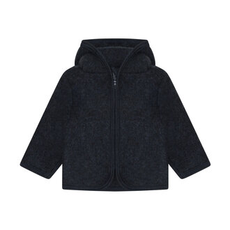 Huttelihut Jacket Wool Fleece  | Navy Melange