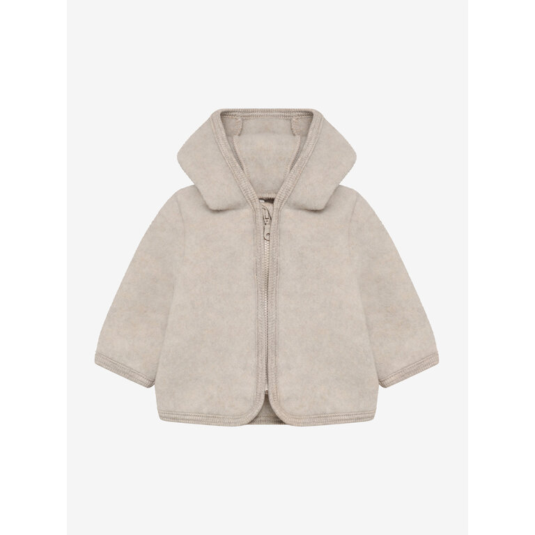 Huttelihut HUTTELIHUT wollen fleece jas kind Camel Melange (camel gemêleerd)