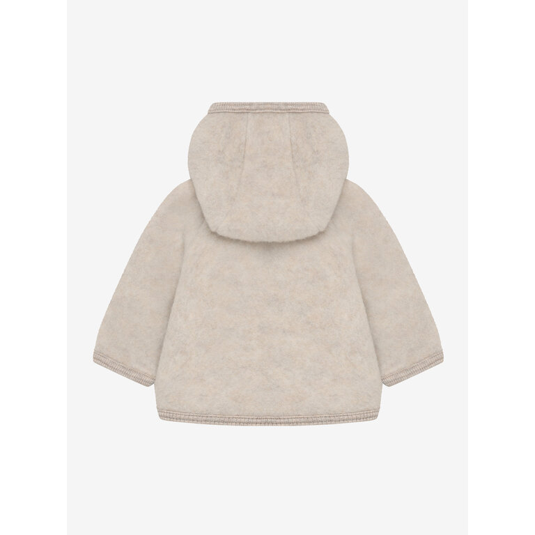 Huttelihut HUTTELIHUT wollen fleece jas kind Camel Melange (camel gemêleerd)