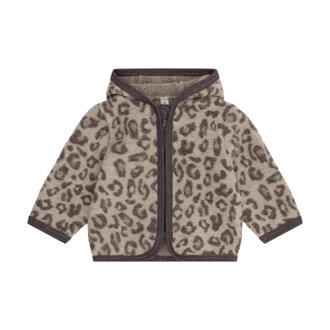 Huttelihut Jacket Wool Fleece  | Jacquard | Camel Melange