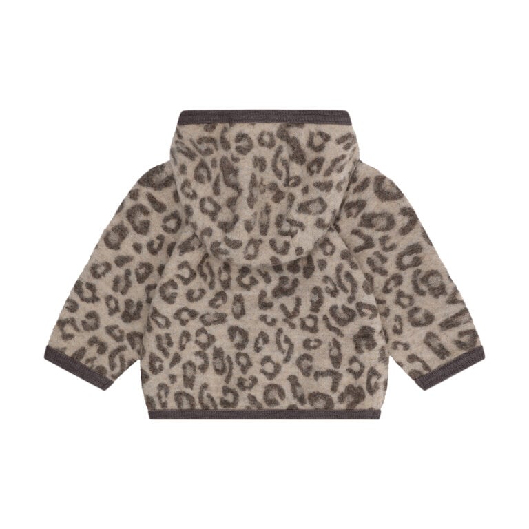 Huttelihut HUTTELIHUT wollen fleece jas kind Jacquard Camel Melange (camel gemêleerd)