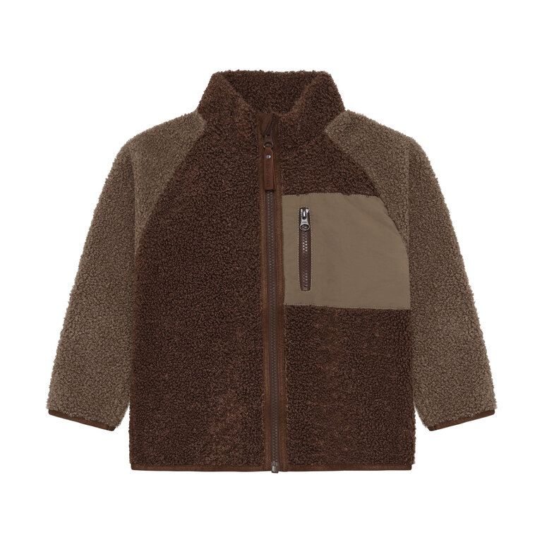 Huttelihut HUTTELIHUT teddy jas kind Chestnut (kastanjebruin)
