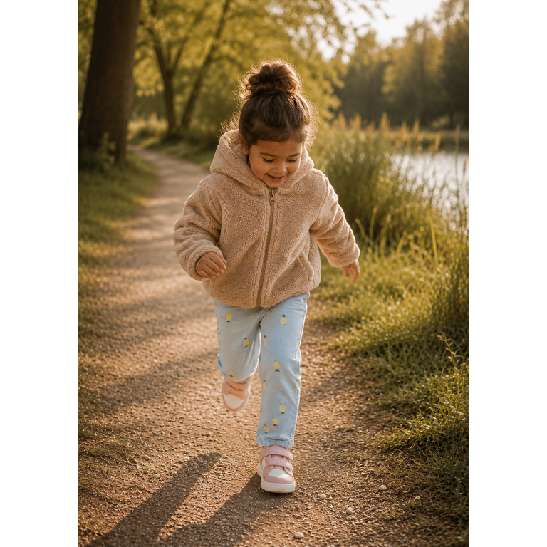 Levv LEVV omkeerbare winterjas meisje Reversible Jacket Dalicia Dark Sand (beige)