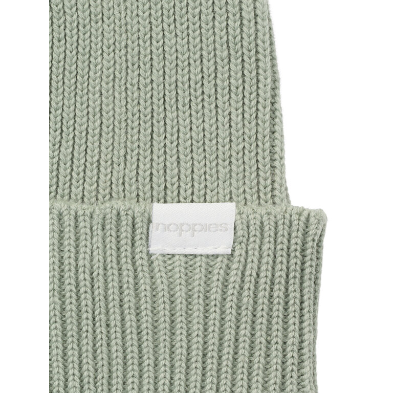 Noppies Noppies gebreide muts baby Iceberg Green (licht mintgroen)