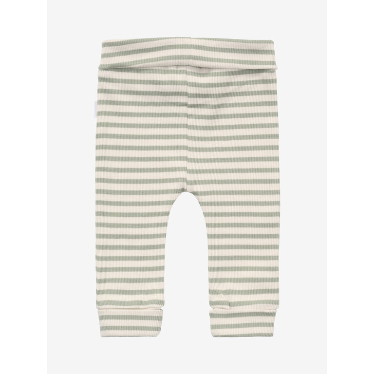 Noppies Noppies gestreepte broek baby Iceberg Green (licht mintgroen)