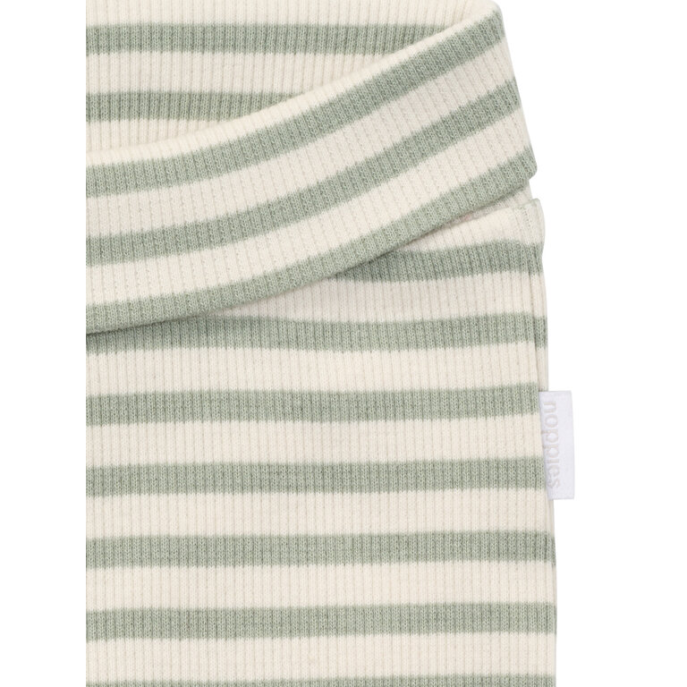 Noppies Noppies gestreepte broek baby Iceberg Green (licht mintgroen)
