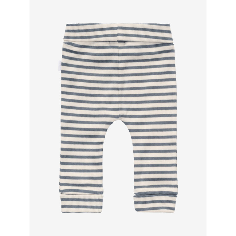 Noppies Noppies gestreepte broek baby Stormy Weather (blauwgrijs)