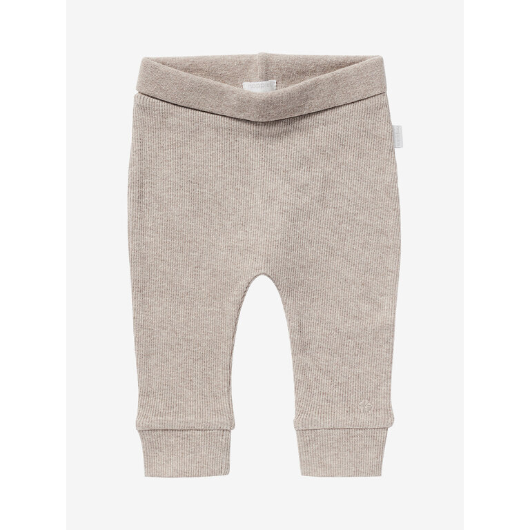 Noppies Noppies rib broek baby Naura Taupe Melange (taupe gemêleerd)