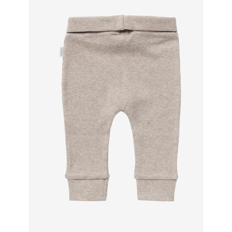 Noppies Noppies rib broek baby Naura Taupe Melange (taupe gemêleerd)