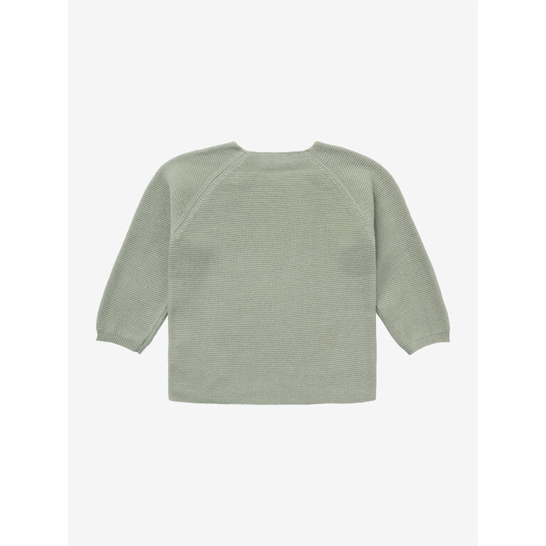 Noppies Noppies gebreid overslagvest baby Pino Iceberg Green (licht mintgroen)