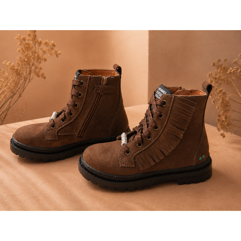 BunniesJR Bunnies Tasha Trail veterboots kind Dark Brown (donkerbruin)