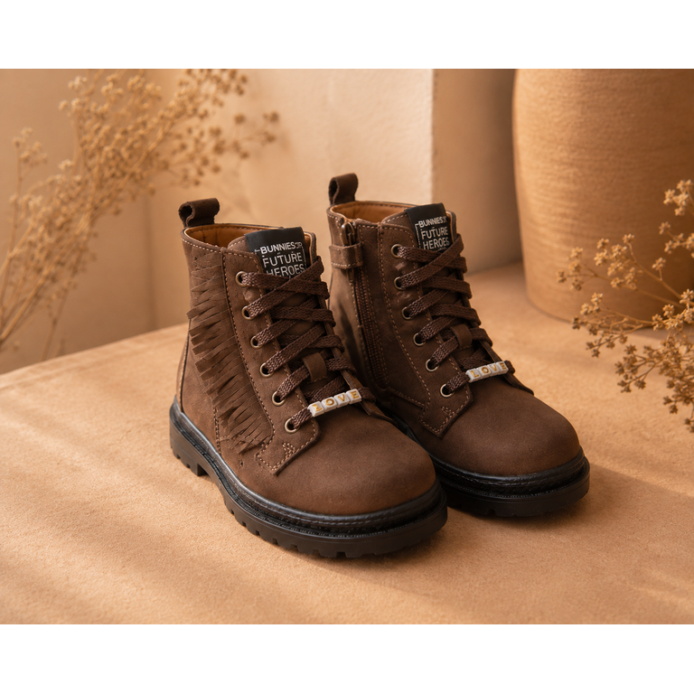 BunniesJR Bunnies Tasha Trail veterboots kind Dark Brown (donkerbruin)