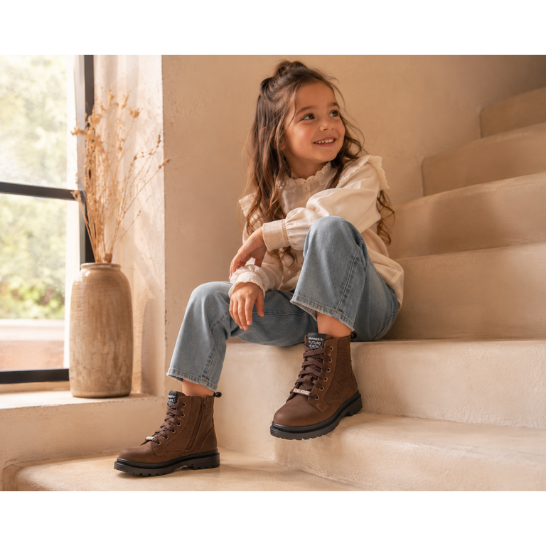BunniesJR Bunnies Tasha Trail veterboots kind Dark Brown (donkerbruin)