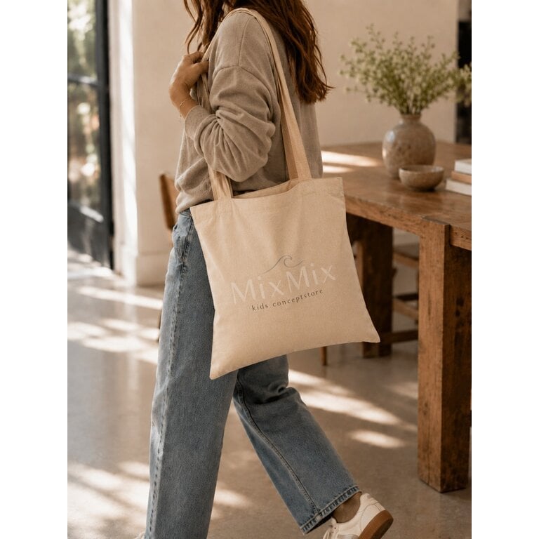 MixMix MixMix linnen tasje tas Naturel (beige)