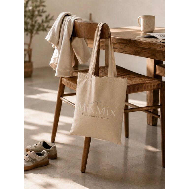 MixMix MixMix linnen tasje tas Naturel (beige)