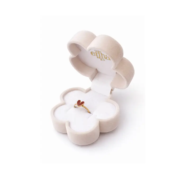 Mrs Ertha Mrs Ertha ring meisje Spin Ring Organic Heart Gold (goud)
