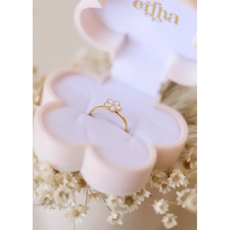 Mrs Ertha Mrs Ertha ring meisje Spin Ring Pure Petal Gold (goud)