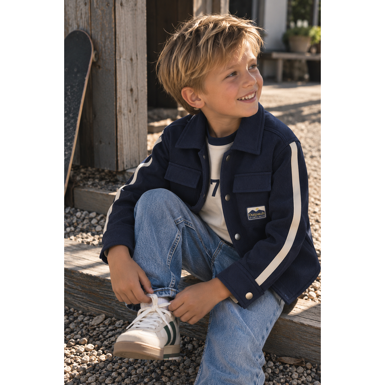 Daily7 Daily7 T-shirt jongen Contrast Sandshells (zand)