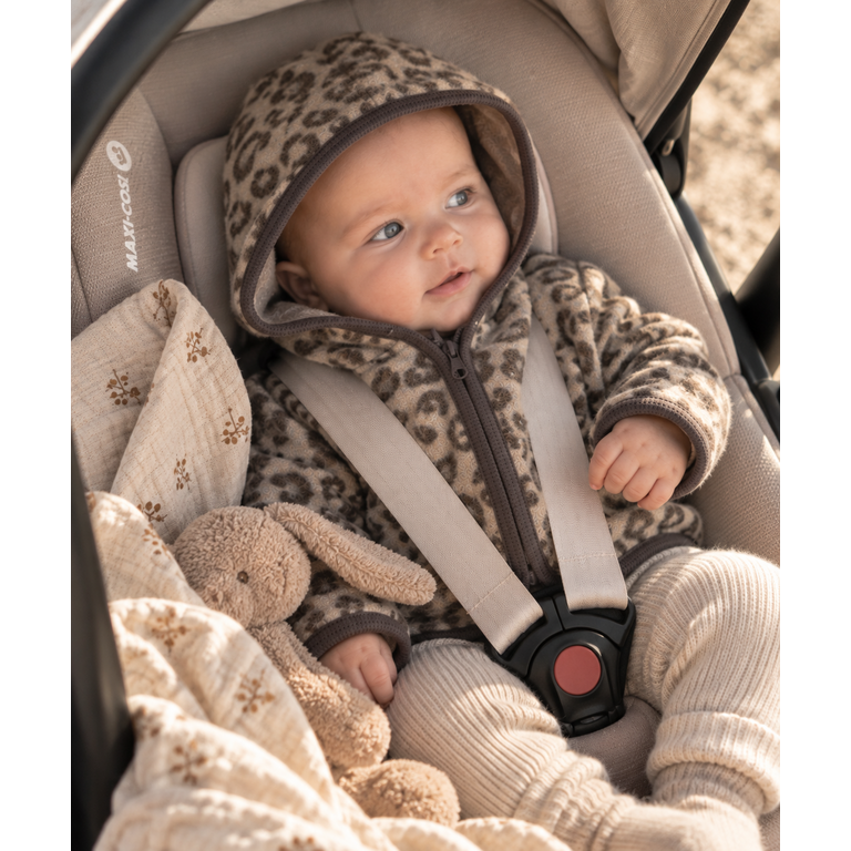Huttelihut HUTTELIHUT wollen fleece jas kind Jacquard Camel Melange (camel gemêleerd)