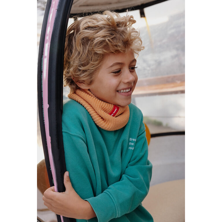 Hello Hossy  HELLO HOSSY colsjaal kind Cocoon Outback oranje-roestbruin gebreide snood