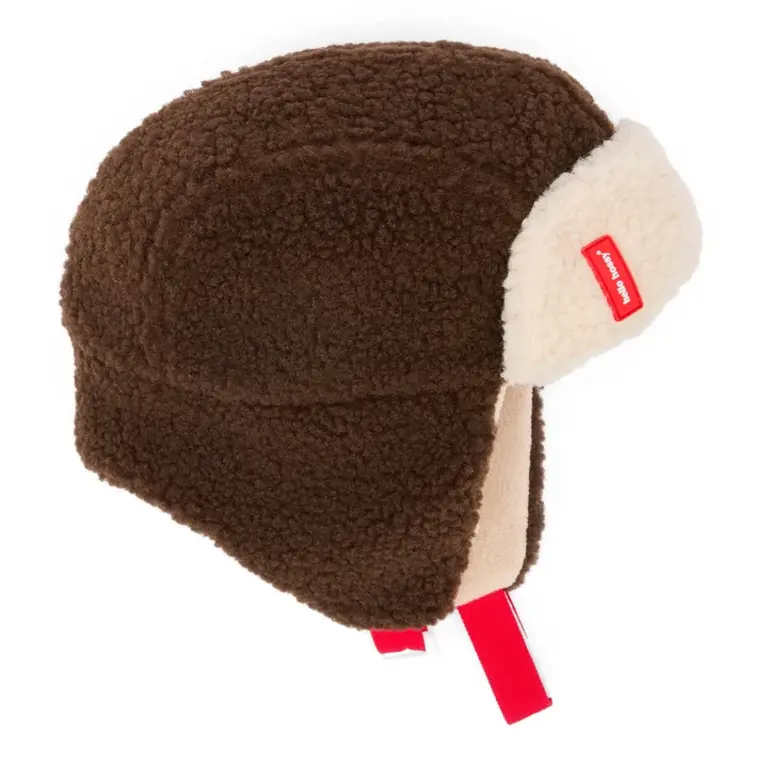 Hello Hossy  HELLO HOSSY wintermuts kind Cozy Ushanka Noah donkerbruin crème teddy