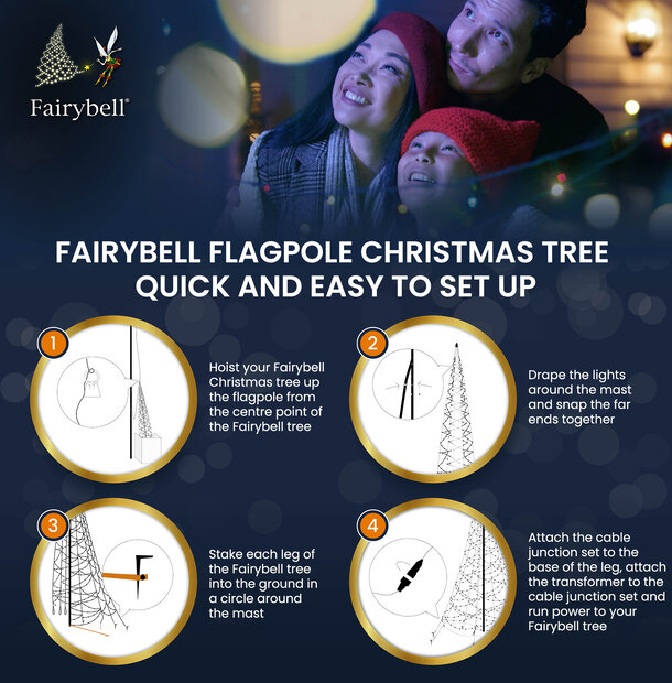 Fairybell | 6 metres | 900 LED lights | Warm white