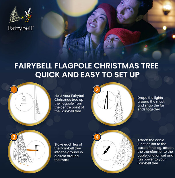 Fairybell | 10 metres | 2,000 LED lights | Warm white