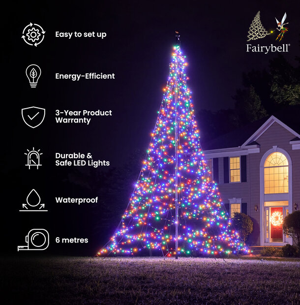 Fairybell | 6 metres | 1,200 LED lights | Multicolour