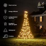 Fairybell All-Surface | 2 metres | 240 LED lights | Including mast | Warm white