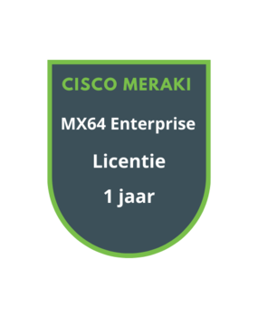 Cisco Meraki Cisco Meraki MX64 Enterprise Licentie 1 jaar