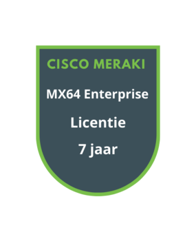 Cisco Meraki Cisco Meraki MX64 Enterprise Licentie 7 jaar