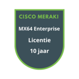 Cisco Meraki Cisco Meraki MX64 Enterprise Licentie 10 jaar