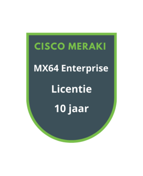 Cisco Meraki Cisco Meraki MX64 Enterprise Licentie 10 jaar