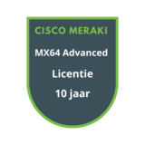 Cisco Meraki Cisco Meraki MX64 Advanced Security Licentie 10 jaar