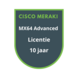 Cisco Meraki Cisco Meraki MX64 Advanced Security Licentie 10 jaar