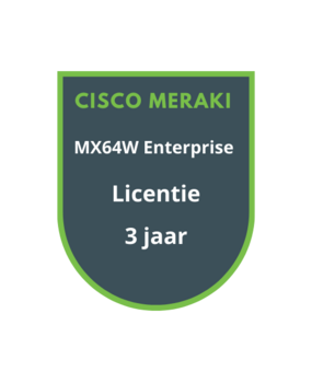 Cisco Meraki Cisco Meraki MX64W Enterprise Licentie 3 jaar