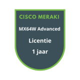 Cisco Meraki Cisco Meraki MX64W Advanced Security Licentie 1 jaar