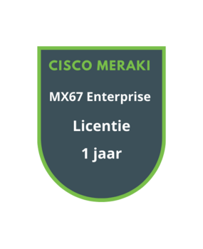 Cisco Meraki Cisco Meraki MX67 Enterprise Licentie 1 jaar