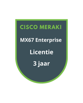 Cisco Meraki Cisco Meraki MX67 Enterprise Licentie 3 jaar
