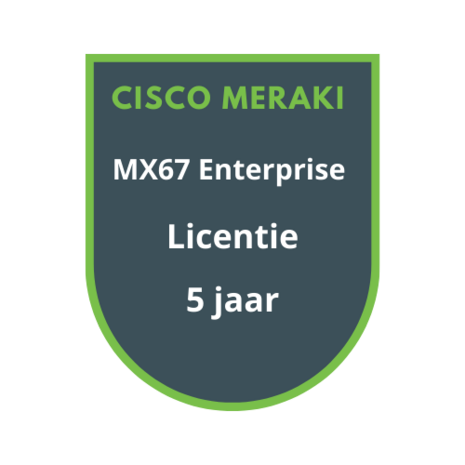 Cisco Meraki Cisco Meraki MX67 Enterprise Licentie 5 jaar
