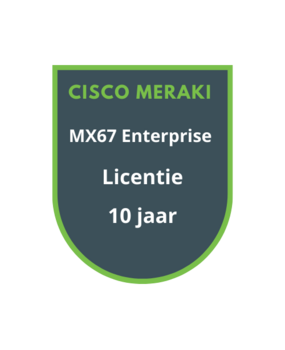 Cisco Meraki Cisco Meraki MX67 Enterprise Licentie 10 jaar