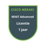 Cisco Meraki Cisco Meraki MX67 Advanced Security Licentie 1 jaar