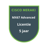 Cisco Meraki Cisco Meraki MX67 Advanced Security Licentie 5 jaar