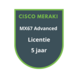 Cisco Meraki Cisco Meraki MX67 Advanced Security Licentie 5 jaar