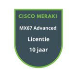 Cisco Meraki Cisco Meraki MX67 Advanced Security Licentie 10 jaar