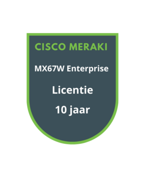 Cisco Meraki Cisco Meraki MX67W Advanced Security Licentie 10 jaar